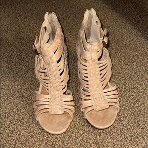 Women's Tan Strappy Sandals